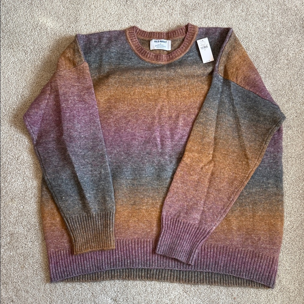 Old Navy Multicolor Crewneck Sweater
